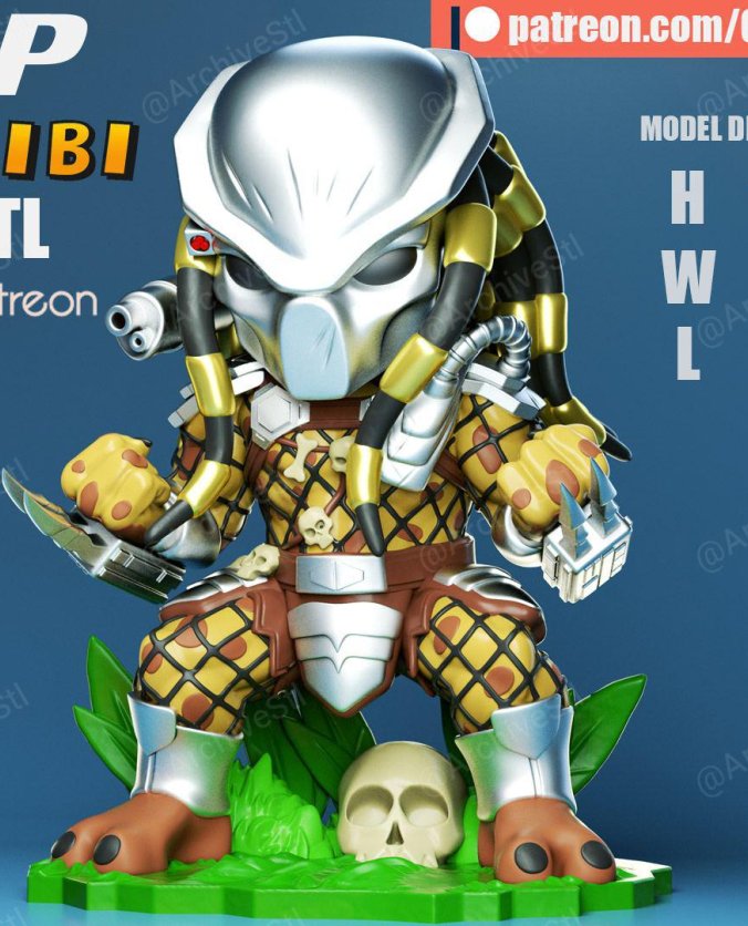 铁血战士 Predator 3D打印图纸